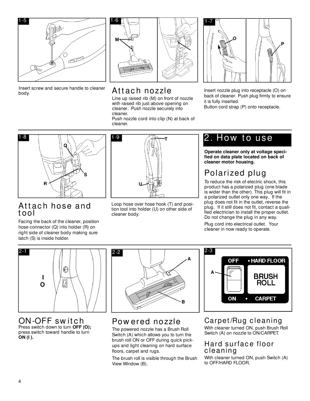 Hoover ightweight Cleaner owner manual How to use 