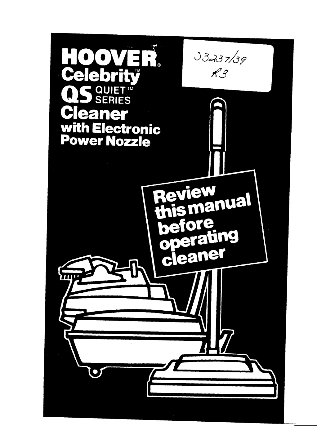 Hoover S3237, S3239 manual 