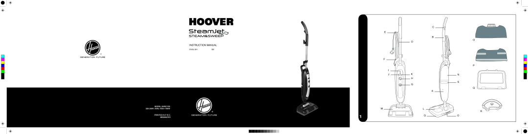 Hoover SSW1700 instruction manual Steam&Sweep 