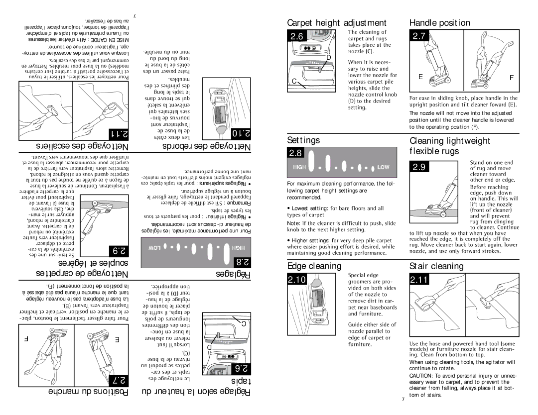 Hoover U5786900 owner manual 11.2, 10.2 