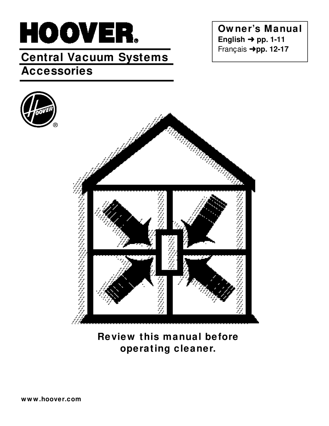 Hoover Vacuum Systems owner manual English pp 