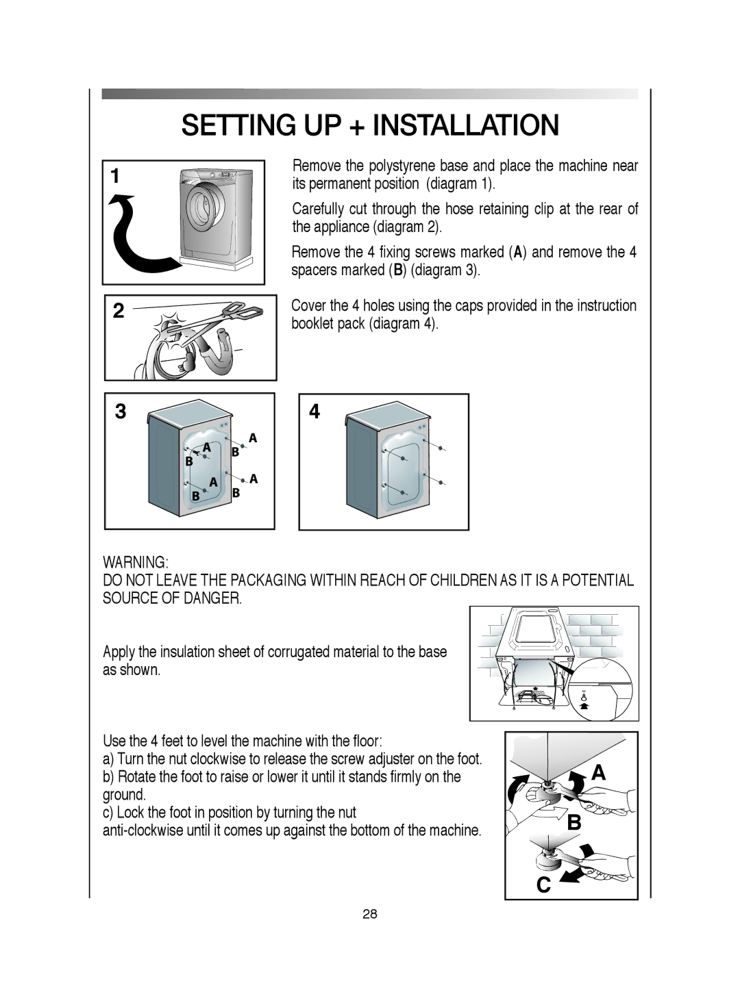 Hoover VISION HD manual Setting UP + Installation 