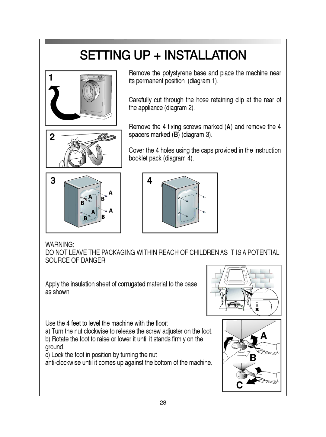 Hoover visionhd manual Setting UP + Installation 