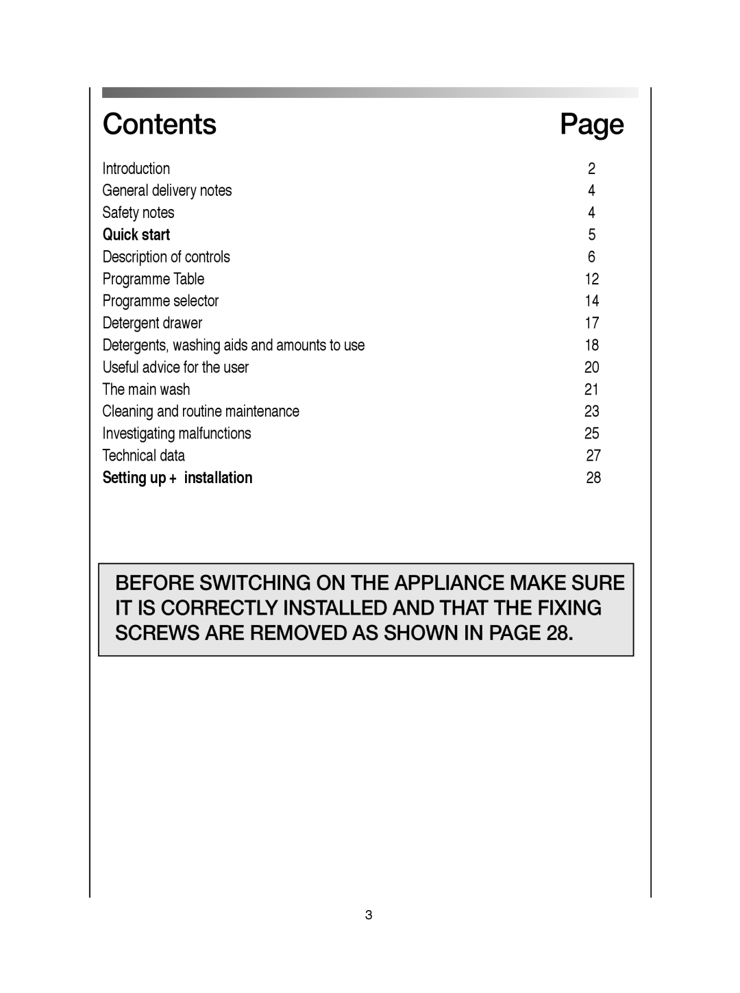 Hoover visionhd manual Contents 