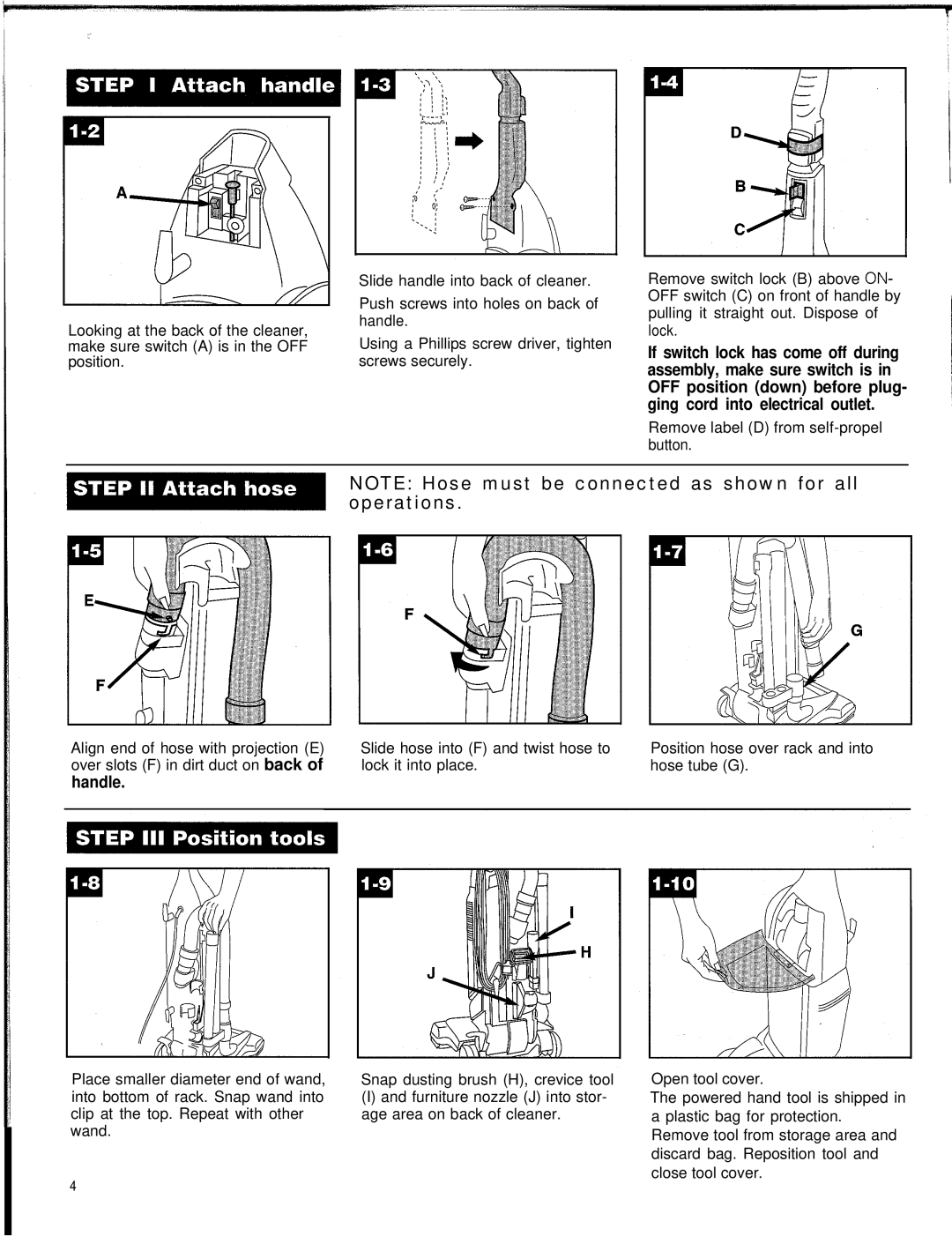 Hoover WindTunnel warranty Handle 