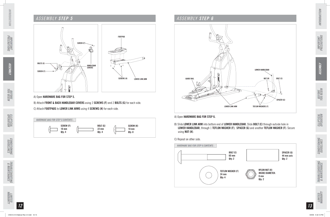 Horizon Fitness CSE 3.5 manual Introduction 