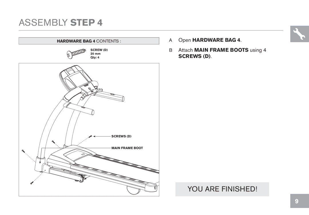 Horizon Fitness CT9.1 owner manual YOU are Finished 