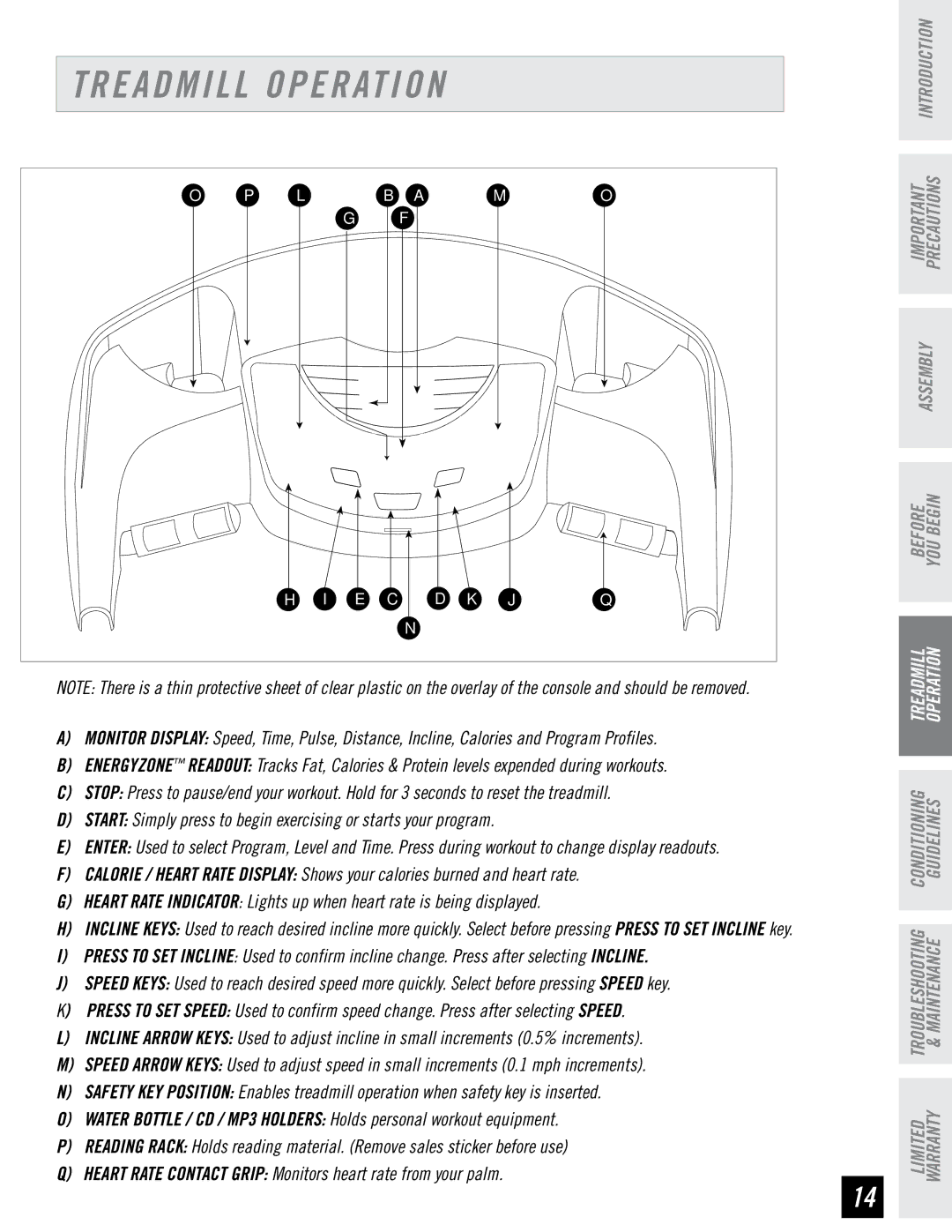 Horizon Fitness DT680 manual Treadmill Operation, 10 % MPH 