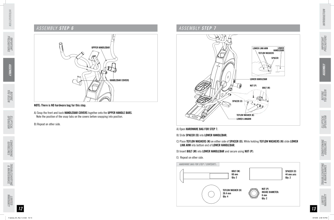 Horizon Fitness E5 manual Conditioning Guidelines 