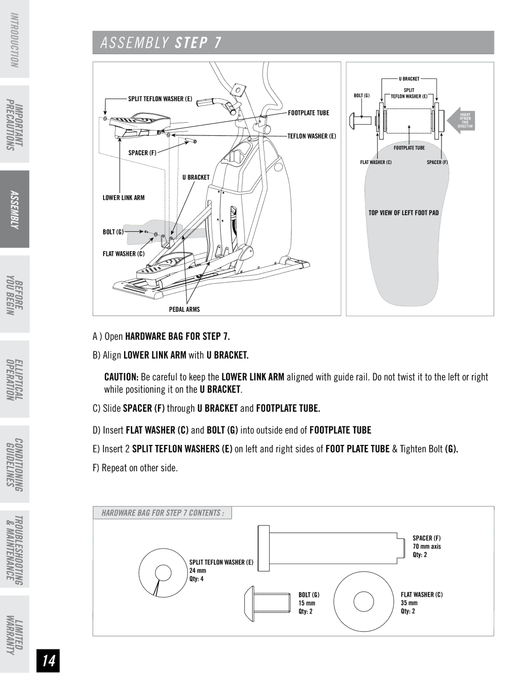 Horizon Fitness EX-65 manual Troubleshooting Limited & Maintenance Warranty 