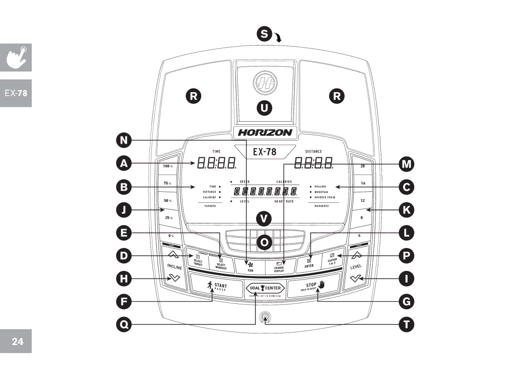 Horizon Fitness EX-58, EX-68, GS1050E, EX-78, CE5.1 owner manual M E Sta N C E 