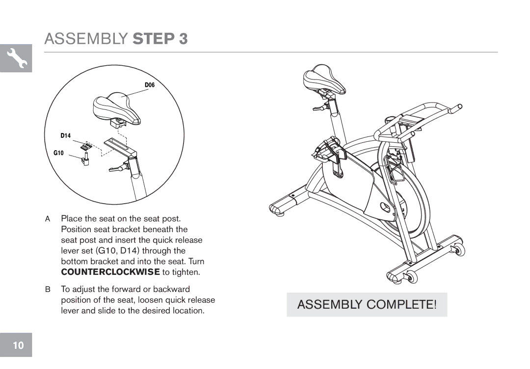 Horizon Fitness P8000 owner manual Assembly Complete 