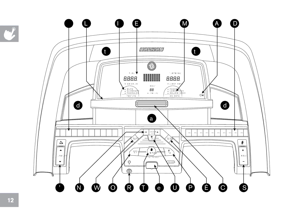 Horizon Fitness T101 owner manual H R G V N F E O 