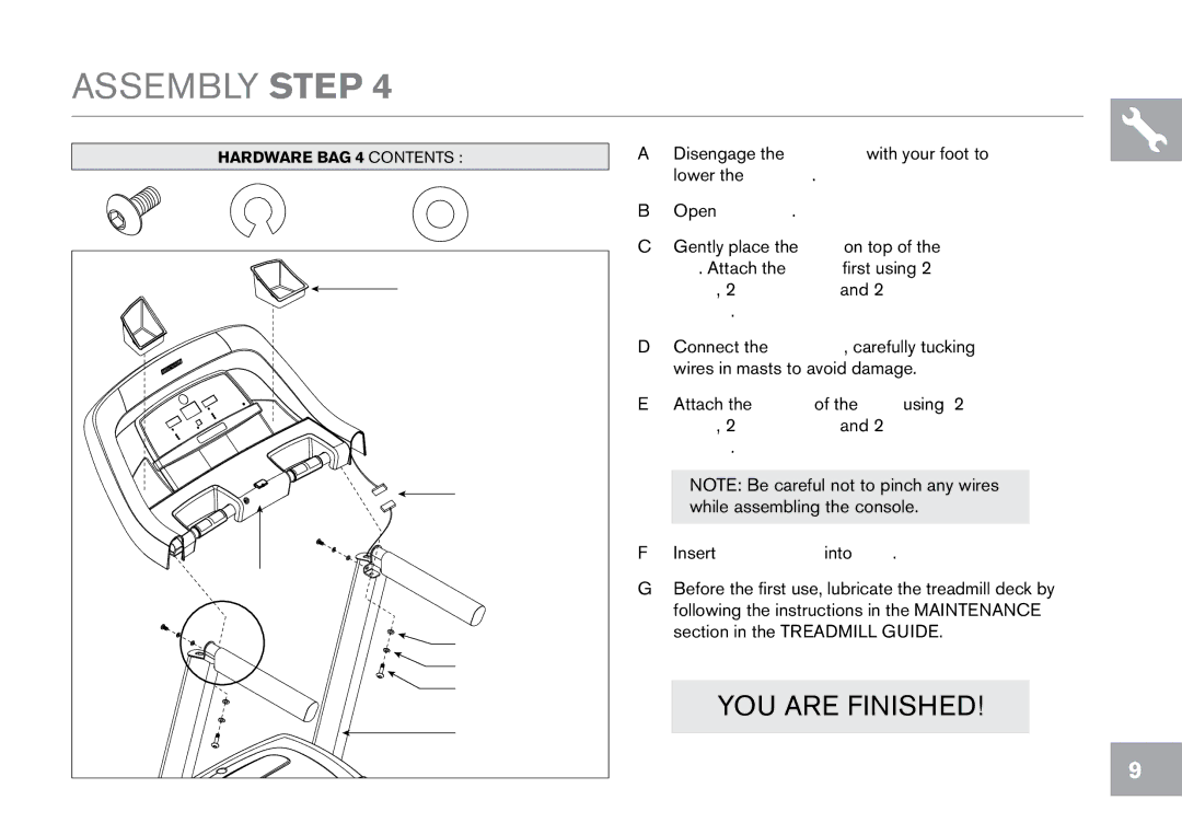 Horizon Fitness T101 owner manual YOU are Finished 