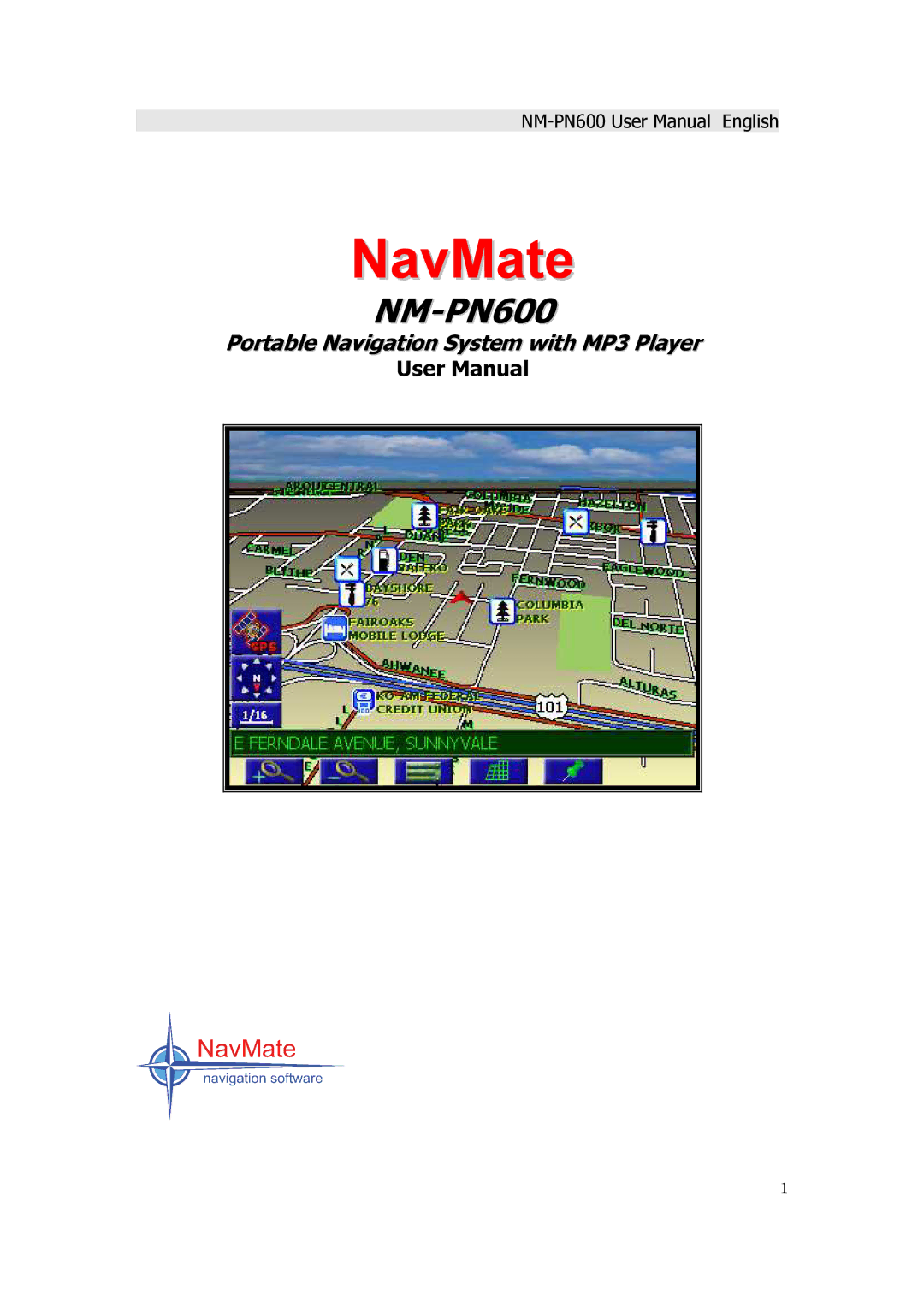 Horizon Navigation NM-PN600 manual NavMate 