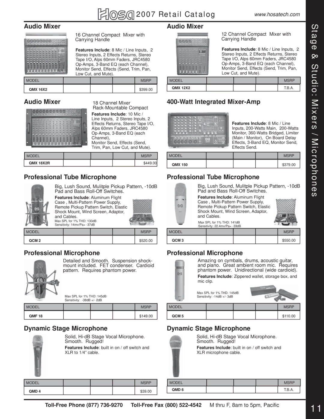 Hosa Technology Audio Digital Solutions manual Stage 