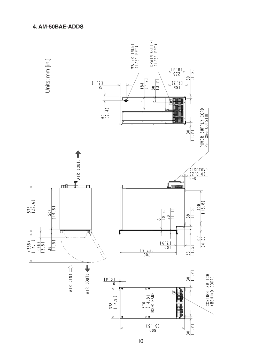 Hoshizaki AM-50BAE-ADDS, AM-50BAE-DS instruction manual 