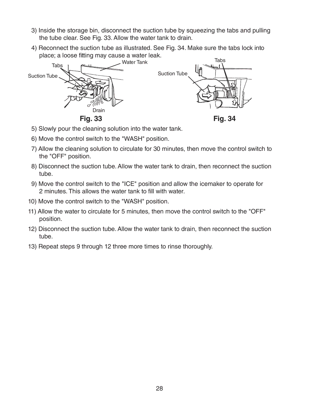 Hoshizaki AM-50BAE-ADDS, AM-50BAE-DS instruction manual Tabs 