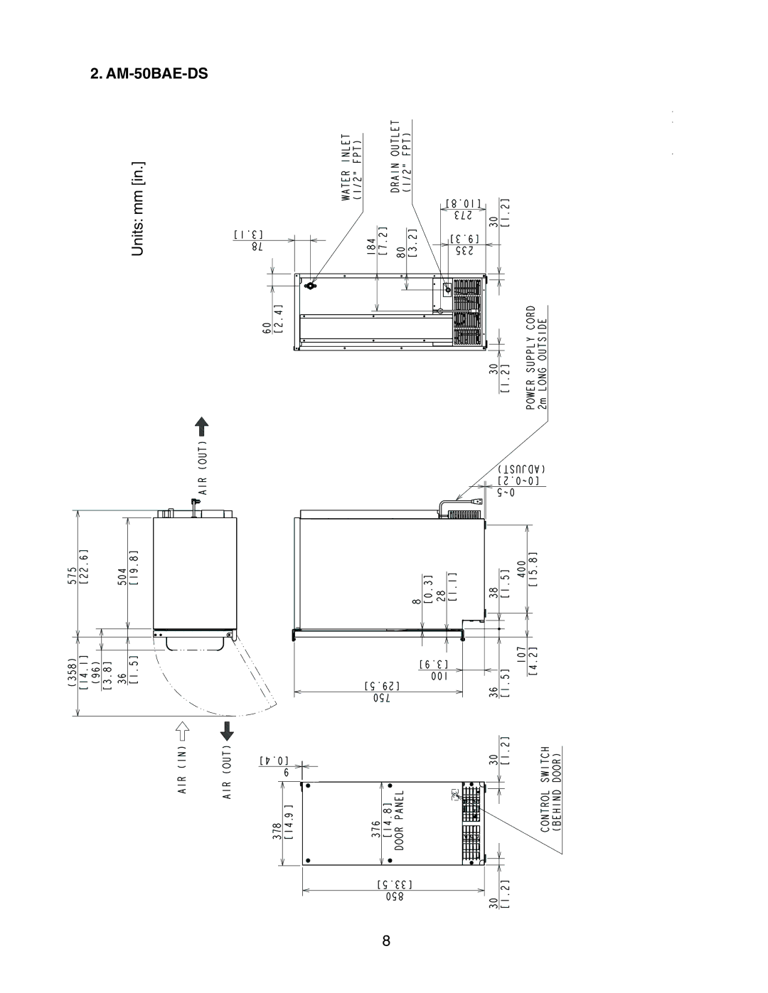 Hoshizaki AM-50BAE-DS, AM-50BAE-ADDS instruction manual 