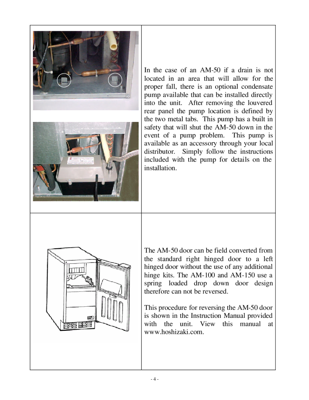 Hoshizaki AM-50BAE manual 