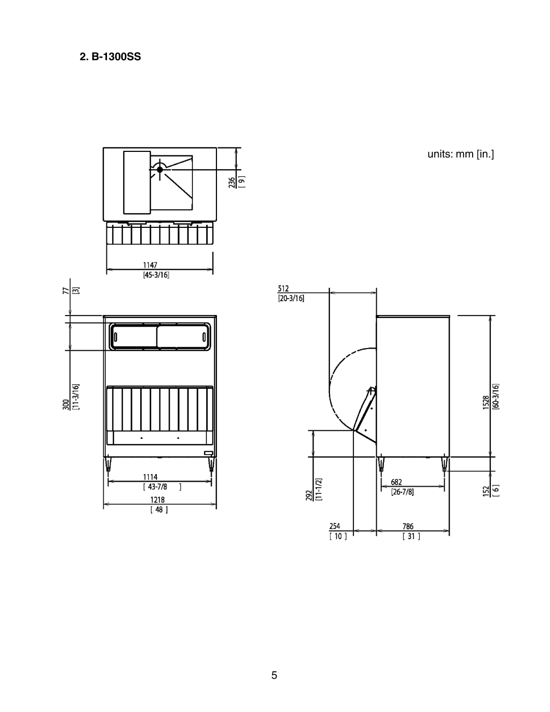 Hoshizaki B-1500SS, B-1650SS, B-1150SS, B-1300SS instruction manual 