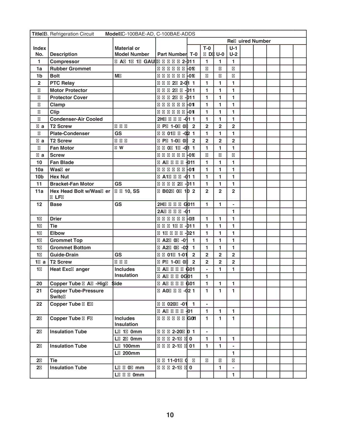 Hoshizaki C-100BAE-ADDS manual QA51K13GAU6 