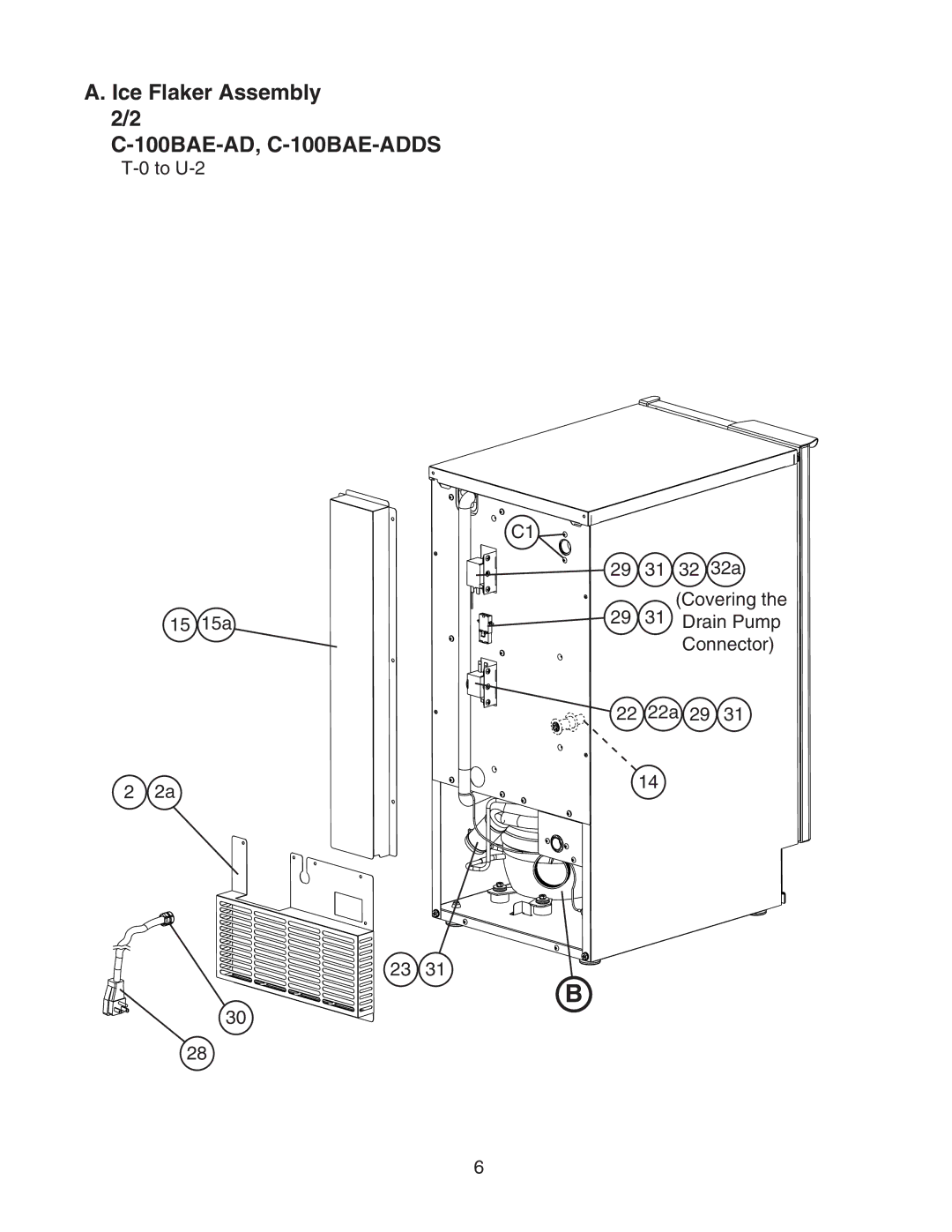 Hoshizaki C-100BAE-ADDS manual Ice Flaker Assembly 2/2 