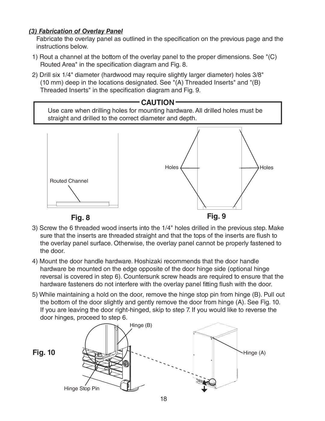 Hoshizaki C-100BAF-DS instruction manual Fabrication of Overlay Panel 