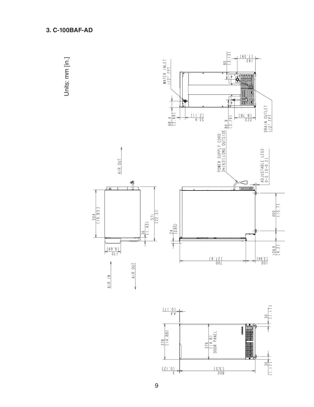 Hoshizaki C-100BAF-DS instruction manual 100BAF-AD 