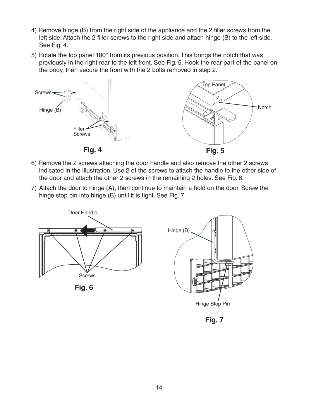 Hoshizaki C-101BAH-ADDS, C-101BAH-DS instruction manual Top Panel Screws Hinge B Notch Filler 