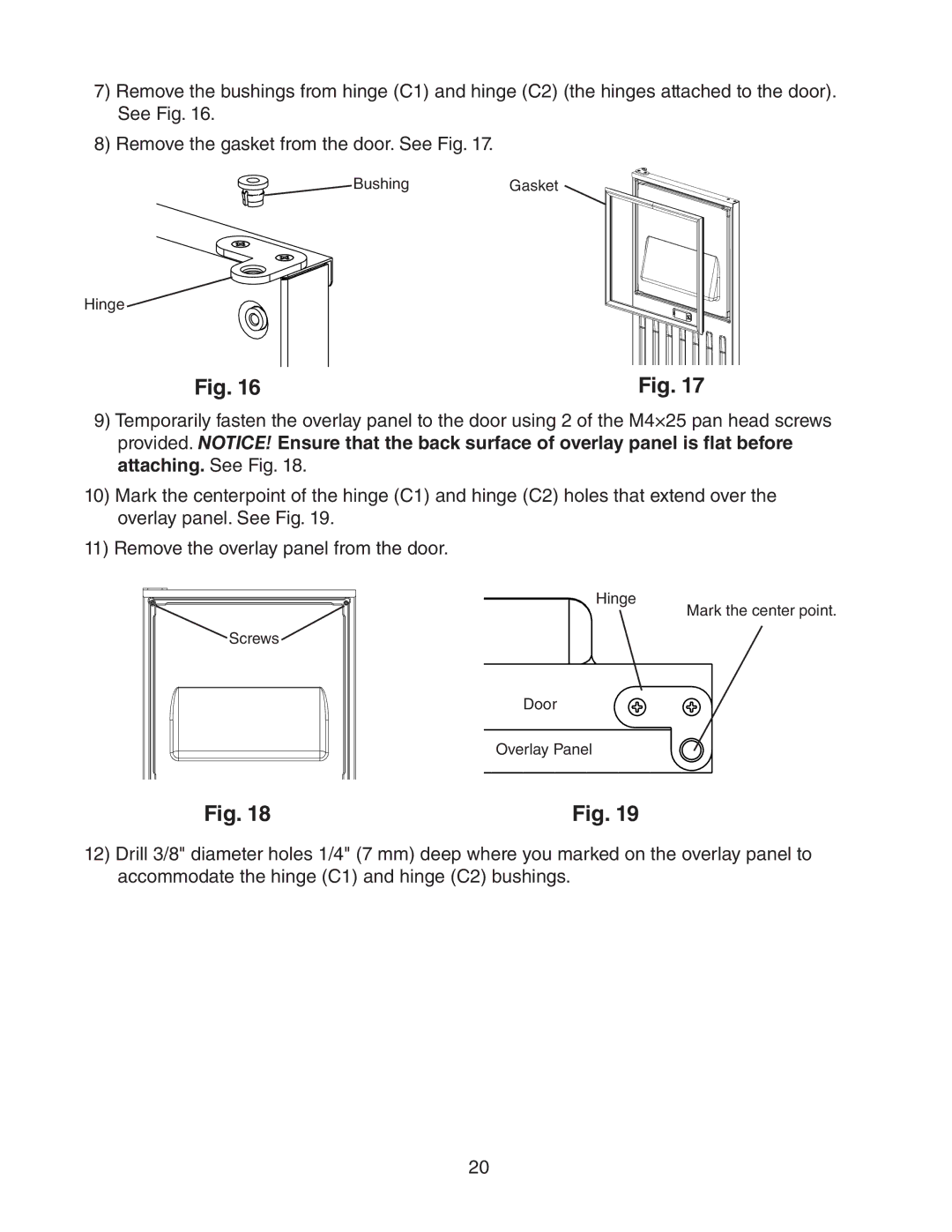 Hoshizaki C-101BAH-ADDS, C-101BAH-DS instruction manual BushingGasket Hinge 