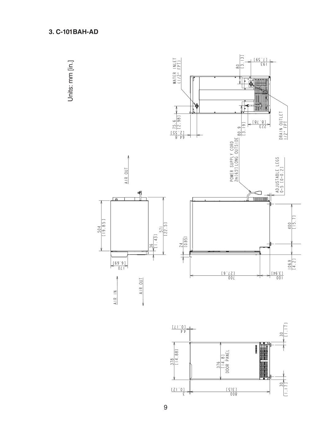 Hoshizaki C-101BAH-DS, C-101BAH-ADDS instruction manual 