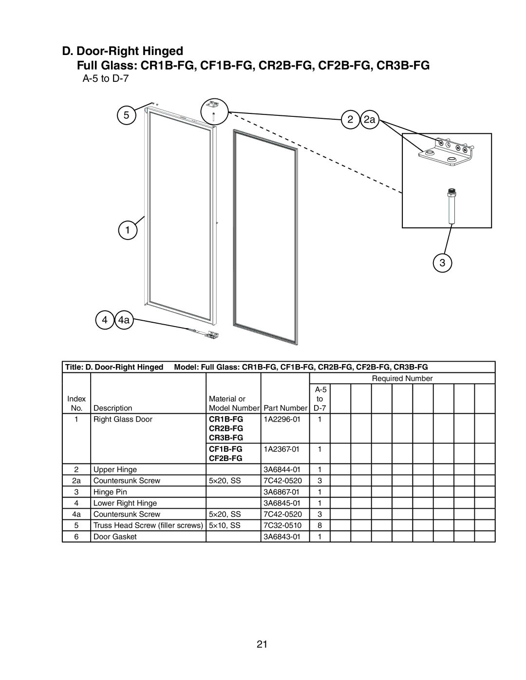 Hoshizaki CR1B-FG/FGY/FS/HS, CF3B-FS/HS, CR2B-FG/FGY/FS/HS manual CR2B-FG CR3B-FG CF1B-FG, CF2B-FG 