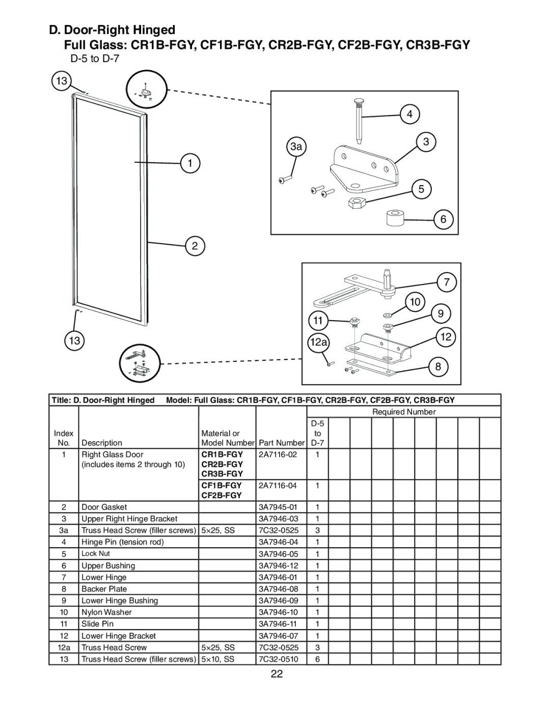 Hoshizaki CR2B-FG/FGY/FS/HS, CF3B-FS/HS, CR1B-FG/FGY/FS/HS manual CR1B-FGY, CR2B-FGY CR3B-FGY CF1B-FGY, CF2B-FGY 