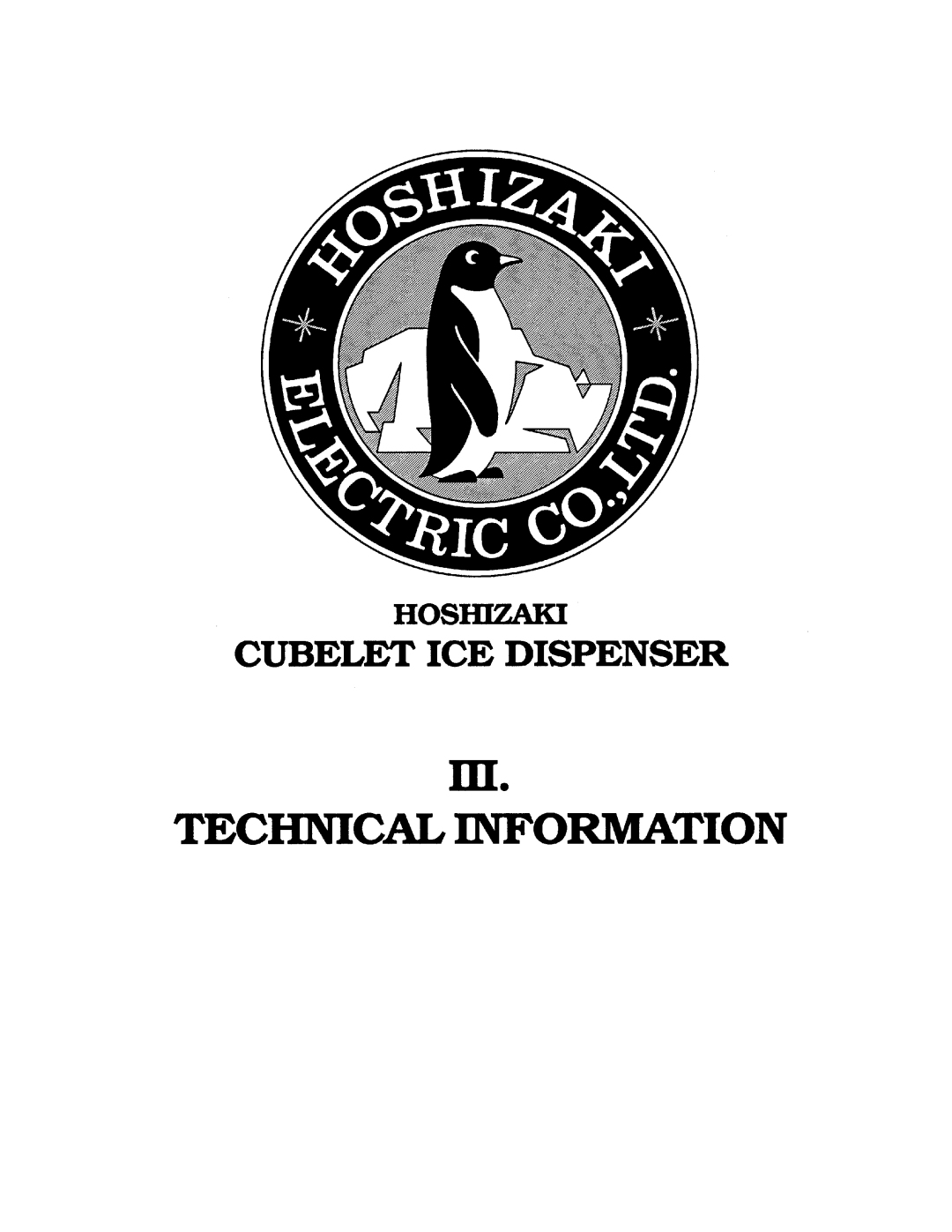 Hoshizaki DCM-240 manual 