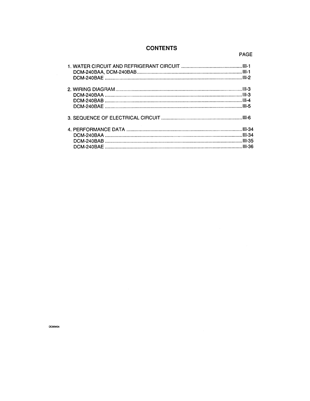 Hoshizaki DCM-240 manual 