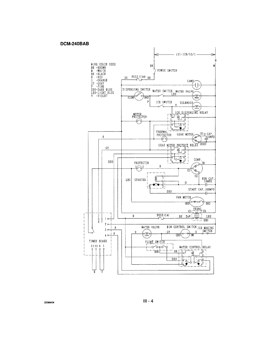 Hoshizaki DCM-240 manual 