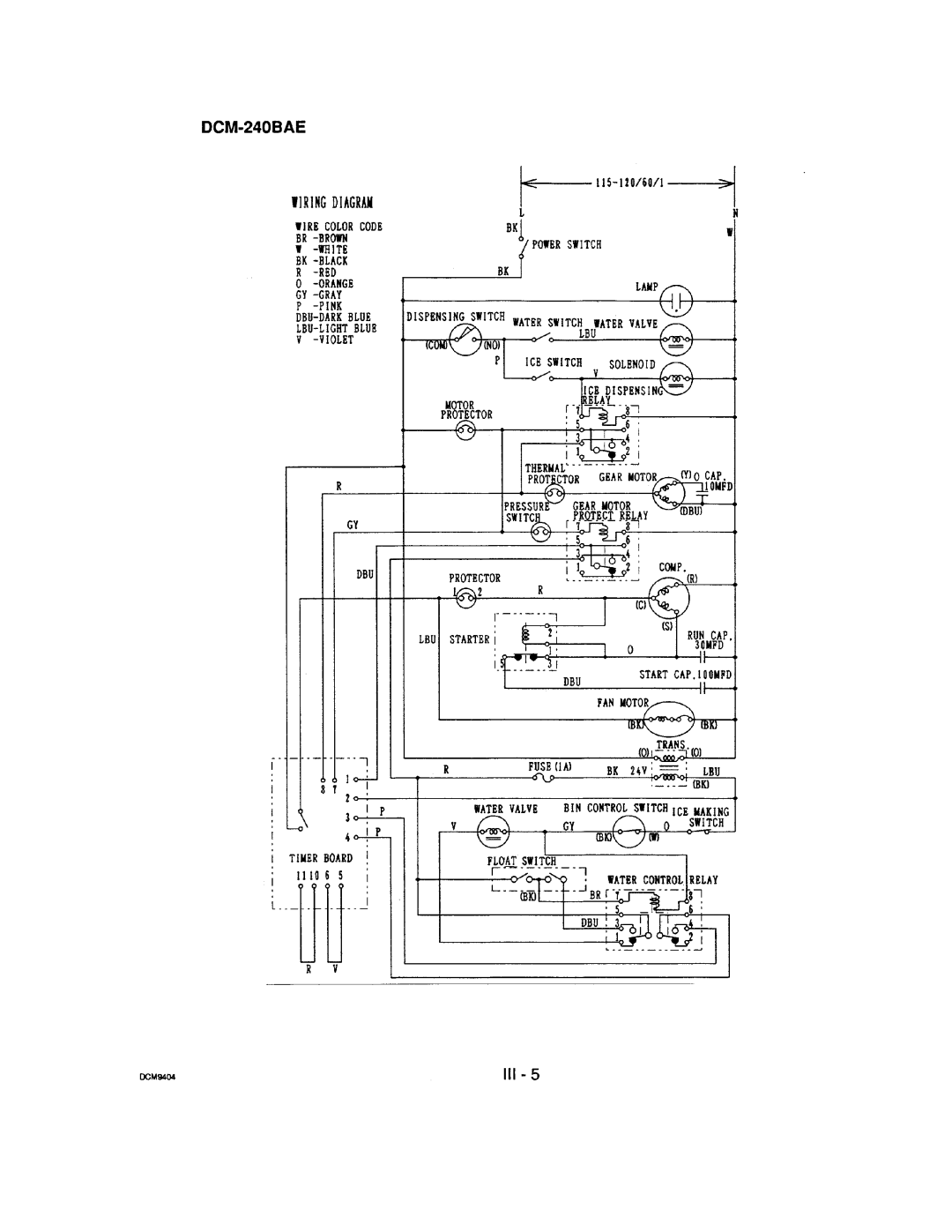 Hoshizaki DCM-240 manual 