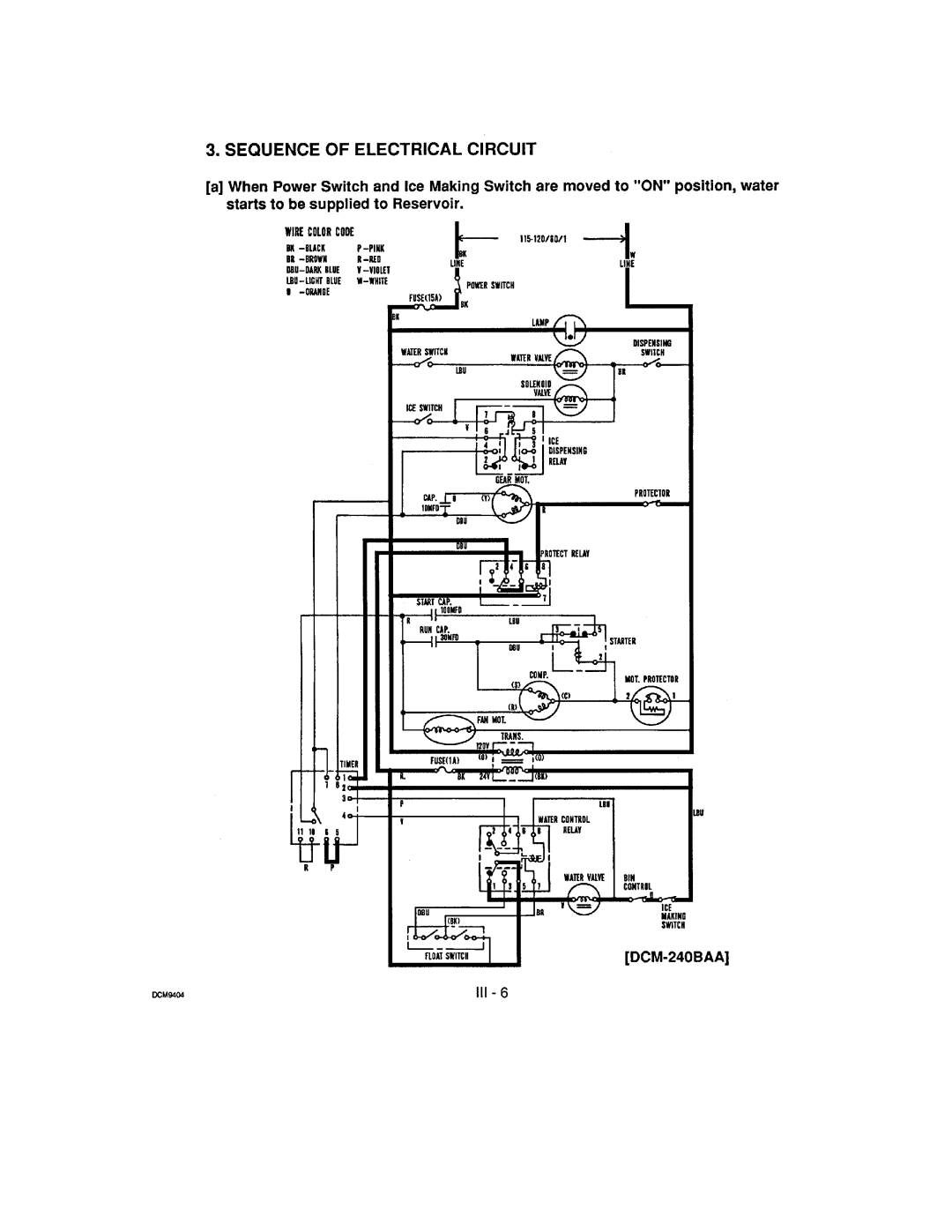 Hoshizaki DCM-240 manual 