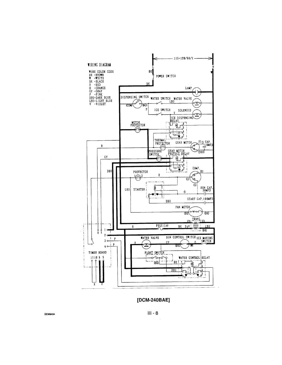 Hoshizaki DCM-240 manual 