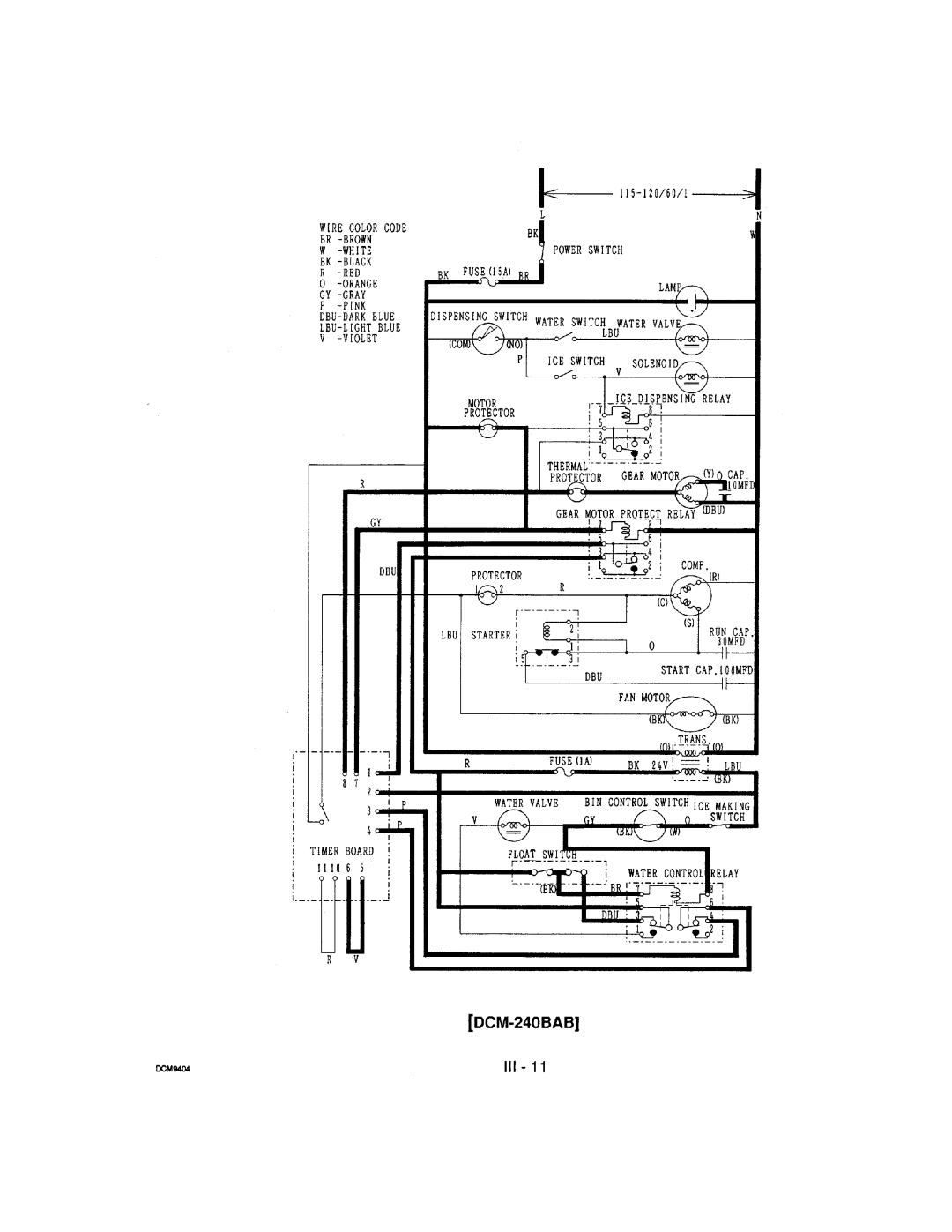 Hoshizaki DCM-240 manual 