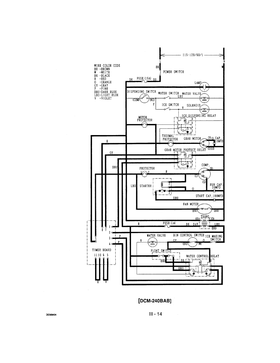 Hoshizaki DCM-240 manual 