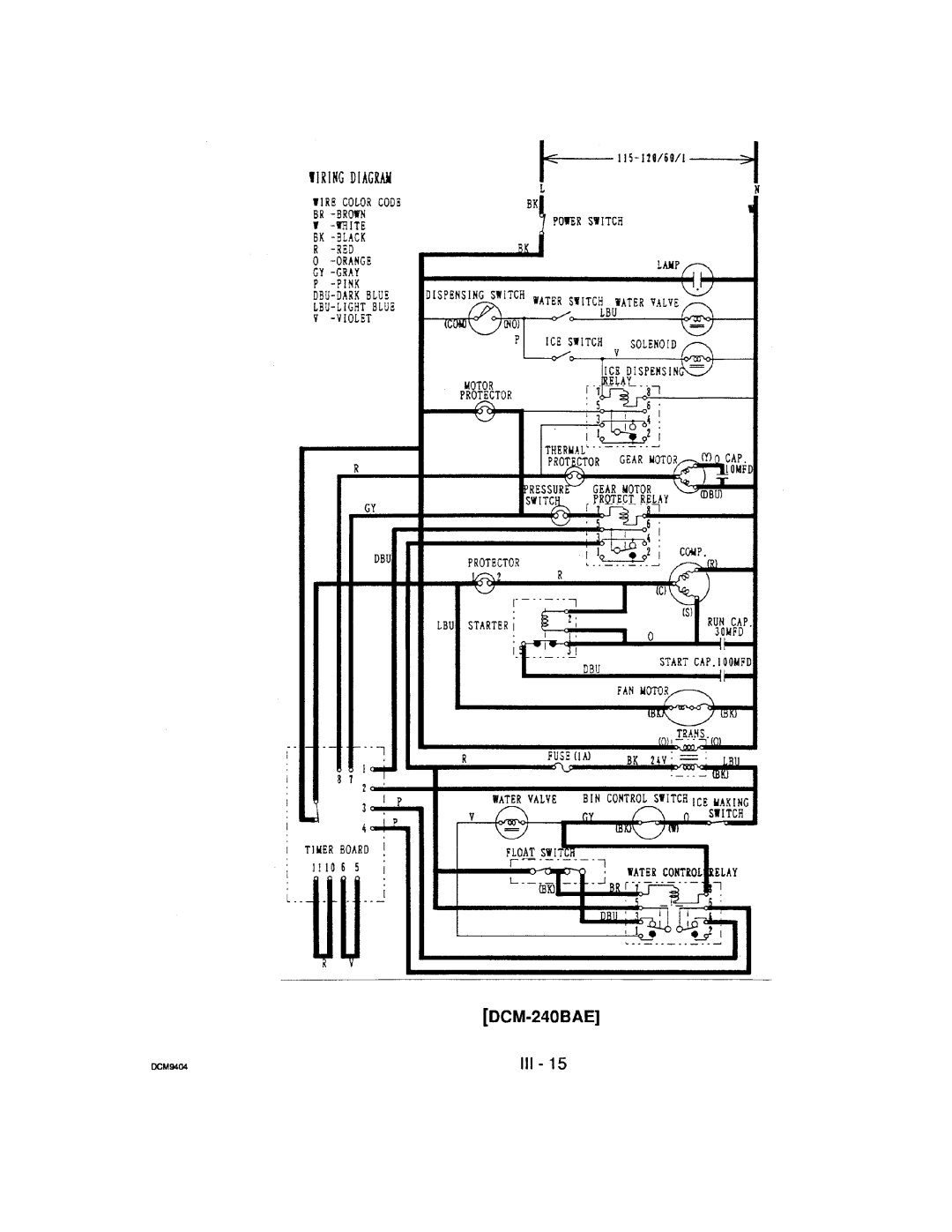 Hoshizaki DCM-240 manual 