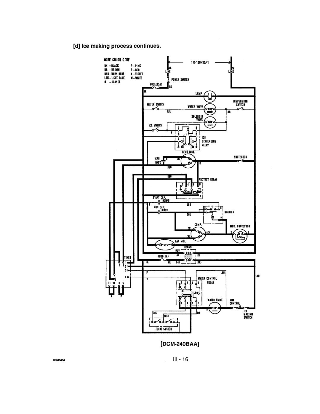 Hoshizaki DCM-240 manual 