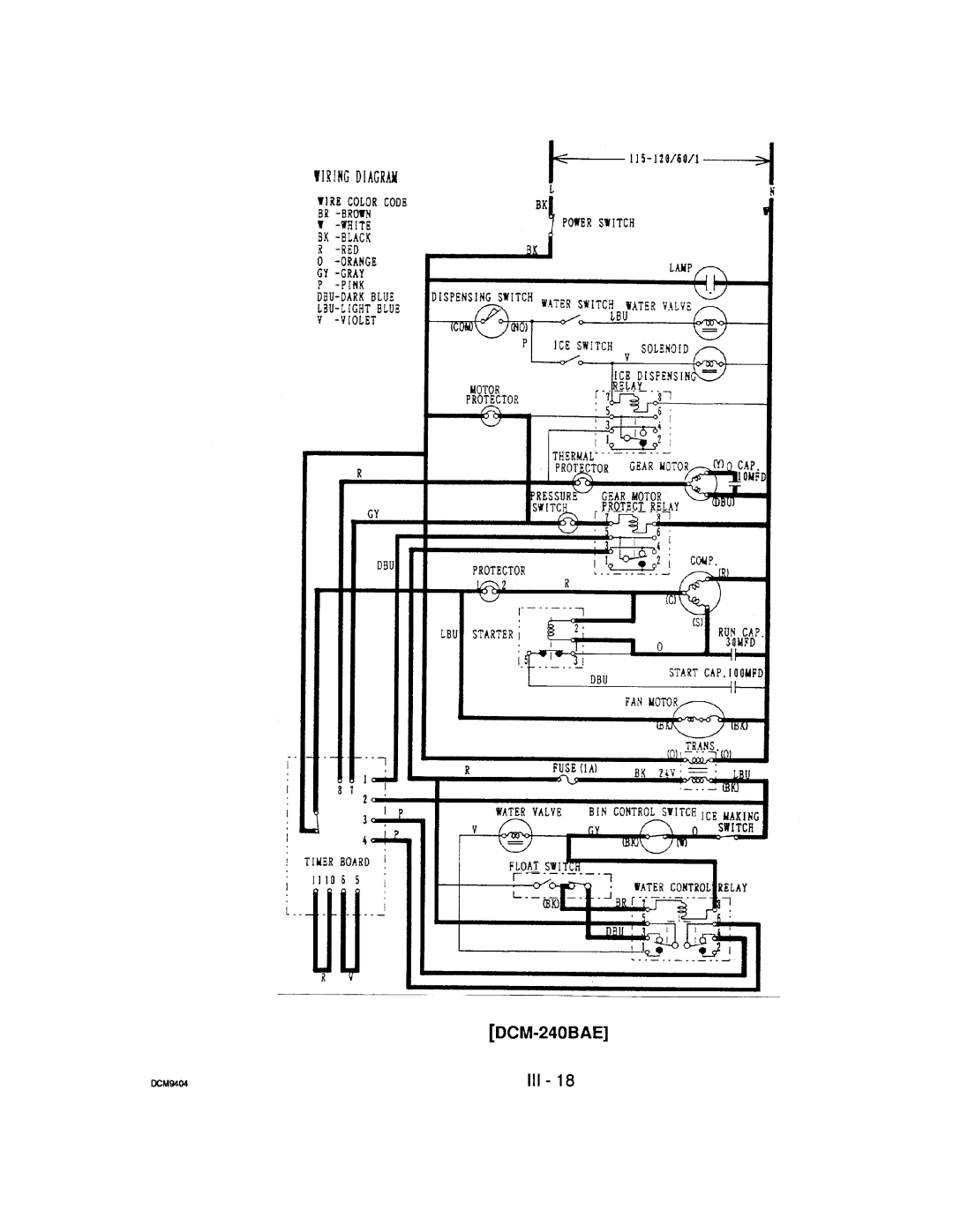 Hoshizaki DCM-240 manual 