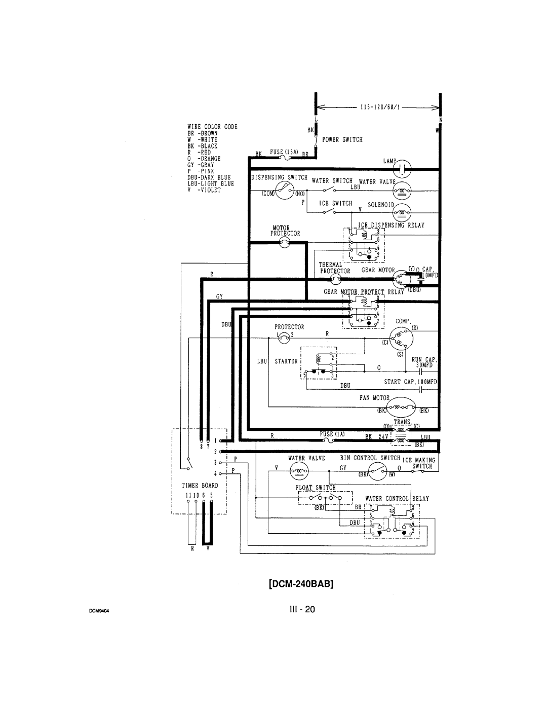 Hoshizaki DCM-240 manual 