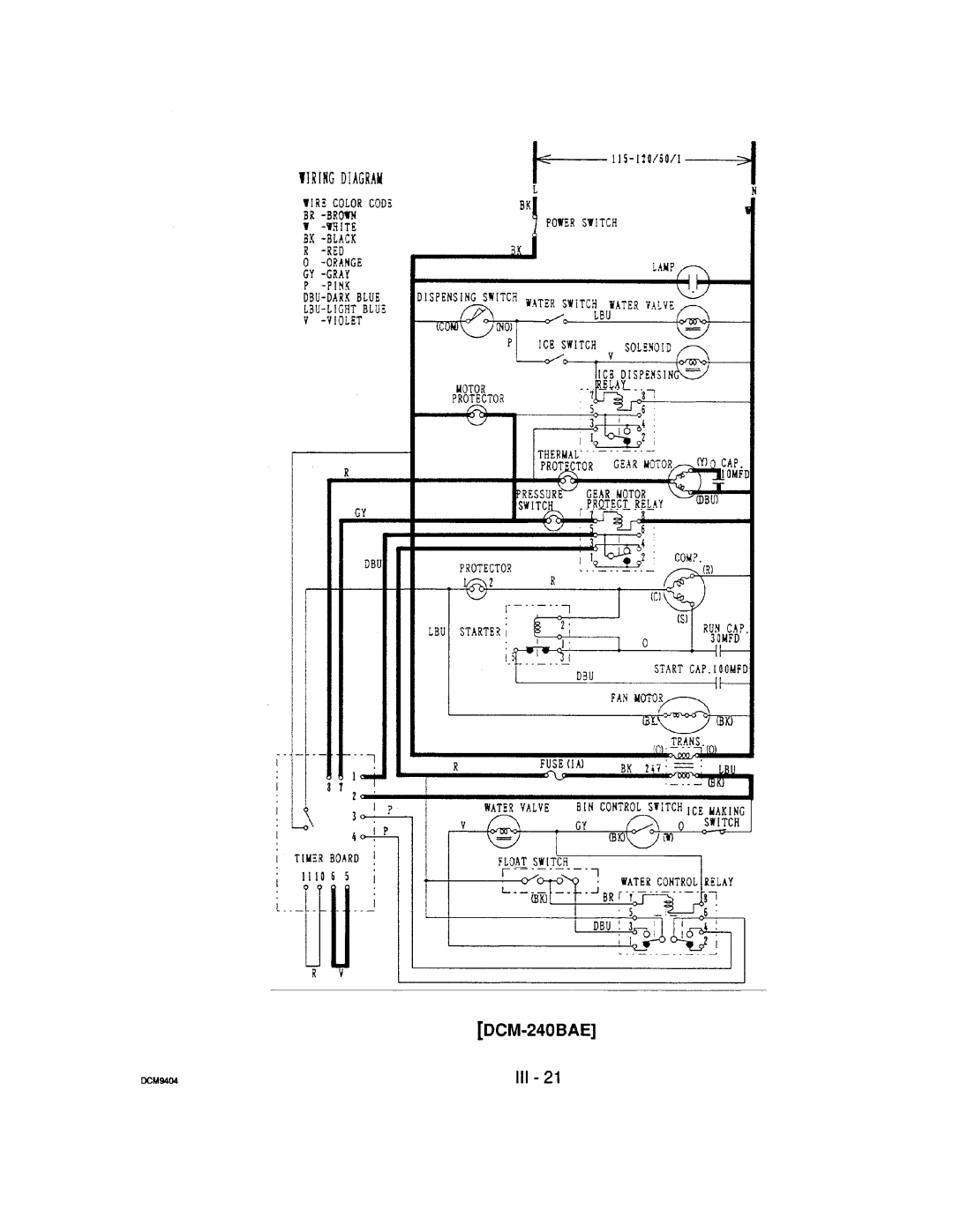 Hoshizaki DCM-240 manual 