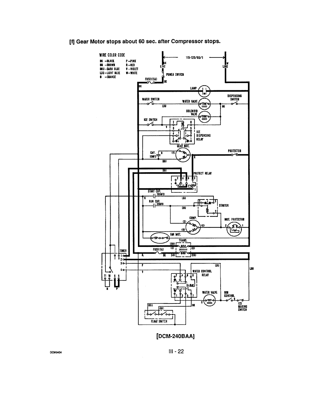 Hoshizaki DCM-240 manual 