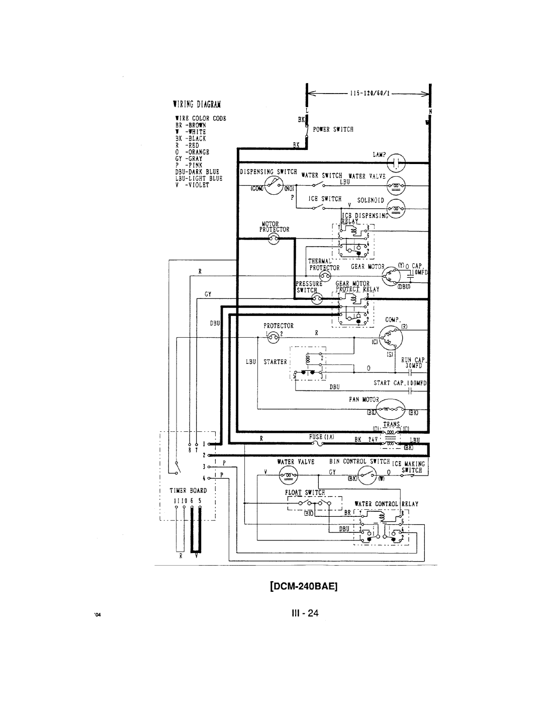 Hoshizaki DCM-240 manual 