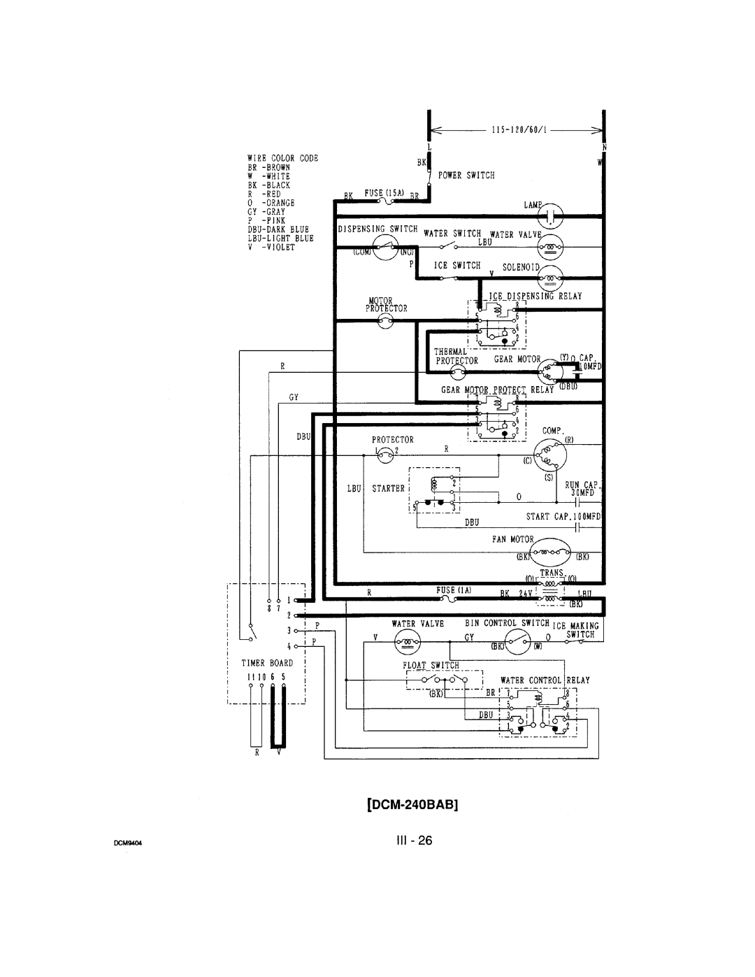 Hoshizaki DCM-240 manual 